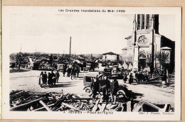 08722 / REYNIES Grandes Inondations Du Midi 1930 Automobiles Ruines Place De L' EGLISE BOUZIN N°6 Tarn-Garonne - Altri & Non Classificati