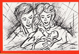 08919 / ⭐ ECULLY Rhone Maternité LA SAUVEGARDE Faire Part Naissance De Violaine BRAS 29 Juin 1984-Dessin Albert NEEL N°6 - Other & Unclassified