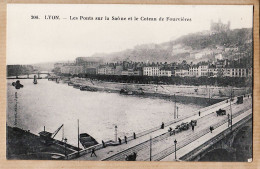 08878 / ⭐ Edition MARTEL 204-LYON Rhone Les Ponts Sur La SAÔNE Et Le Coteau De FOURVIERES 1910s Etat MINT - Lyon 1