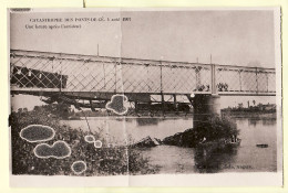 08571 / Curiosité Essai Imprimerie LES-PONTS-de-CE Catastrophe Une Heure Après ACCIDENT 4 Aout 1907-RIVIERE - Les Ponts De Ce