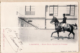 08546 / SAUMUR (49) Maine Loire HAUTE ECOLE Ecuyer Au Passage 17.12.1901 à BIVOIRE Gare Voiron VOECKLER 3 - Saumur