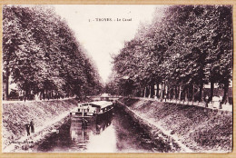 08764 / ⭐ ♥️ TROYES Le Canal Péniche 1915 De Henri CURVALLE à Sa Soeur -MAIRET 5 - Troyes