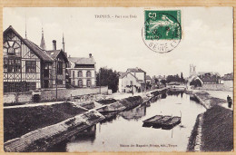 08765 / ⭐ ♥️ TROYES Aube PORT-aux-BOIS Canal Barques 1910s à ROUMEAU Roquecourbe- Maison Des Magasins Réunis - Troyes