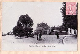 08829 / ⭐ ♥️ Peu Commun ROMILLY-sur-SEINE Aube La Cour De La GARE 1906 - Photo Email BREGER - Romilly-sur-Seine
