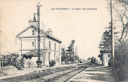 Cpa LA COURONNE 16 La Gare, Vue Intérieure ( Arrivée Train ) - Andere & Zonder Classificatie
