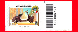 Nuovo - MNH - ITALIA - 2024 - 75 Anni Di Vespa Club D’Italia – Ciclomotore – Scooter - B 50 G - Barre 2421 - Barcodes