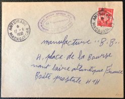 Madagascar, FM N°12 Sur Enveloppe TAD ANTSIRABE 17.8.1960 - (A1569) - Francobolli  Di Franchigia Militare