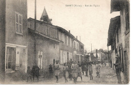 SARRY 51 MARNE  Rue De L'Eglise, Très Animée, Rare, Voir Les Scans. - Sonstige & Ohne Zuordnung