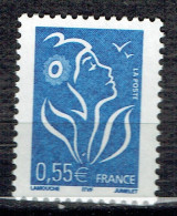 0,55 € Bleu Type Marianne De Lamouche - Unused Stamps