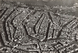 PAYS-BAS - Centre De La Ville D'Amsterdam - Vue Aérienne - Vue Sur La Ville - Carte Postale Ancienne - Amsterdam