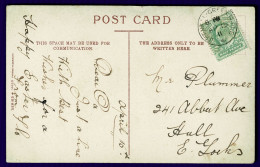 Ref 1653 - 1911 Postcard With Unusual London "Bethnal Green IS. 01.E." Postmark - Storia Postale