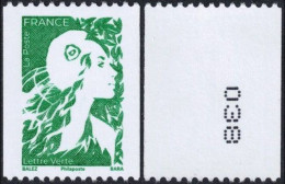FRANCE  2023 - MARIANNE DE L'AVENIR TVP LETTRE VERTE - Gommé - Issu De Roulette - YT 5733 Neuf ** - Coil Stamps
