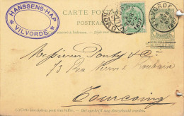 E617 Entier Postal Brasserie Hanssens Hap Vilvorde - Vorläufer