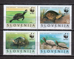 Slovenia 1996 Mi 131-134 In MNH WWF - TURTLES - Neufs