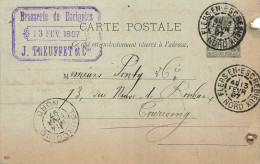 E618 Entier Postal Brasserie De Dorignies 1897 - Tarjetas Precursoras