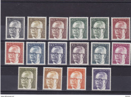 BERLIN  1970-1972 HEINEMANN Yvert 339-351 + 351B + 351F + 352 NEUF** MNH Cote : 21, 50 Euros - Unused Stamps
