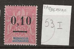 1902 MNH Madagaskar Yvert 53-I - Unused Stamps