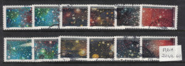 France 2021 - Adhésifs - Yvert 2049 à 2060 Oblitérés Avec Cachets Ronds - Espacer, Tutoyer Les étoiles - Used Stamps