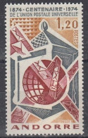 FRENCH ANDORRA 263,unused - UPU (Unión Postal Universal)