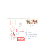 * CZECHOSLOVAKIA (R2) > 1990 POSTAL HISTORY > Registered FDC Express Cover From Praha To Ceske Budejovice - Lettres & Documents