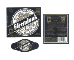 BROUWERIJ  STEENDONK - STEEN-LONDERZEEL - DONK - PUURS - STEENDONK BRABANTS WITBIER    -  3  BIERETIKETTEN   (BE 320) - Bière