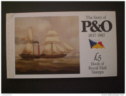 STAMPS GRAN BRETAGNA BOOK ROYAL MAIL THE STORY OF P&O 1837-1987 MNH - Markenheftchen