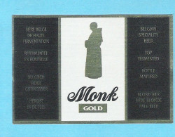 BIERETIKET -  MONK - GOLD  (BE 324) - Bier