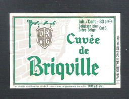 BIERETIKET -  CUVEE DE BRIQVILLE - 33 CL  (BE 325) - Bier