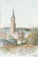 57 - CATTENOM - Aquarelle De Rémy Kail - Eglise De Sentzich - Andere & Zonder Classificatie