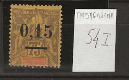1902 MNH Madagaskar Yvert 54-I - Nuevos