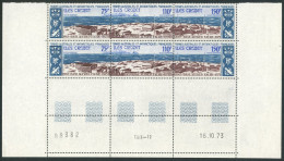 TAAF - PA N°36A  - 75F+110F+150F BASE ALFRED FAURE - PAIRE DE TRIPTYQUES - COIN DATE 16.10.73 - Ungebraucht