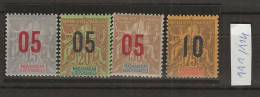 1912 MNH Madagaskar Yvert 111-14 - Neufs