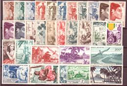 Oceania 1948/55 Y.T.182/204,A26/32 */MH VF/ F - Ungebraucht