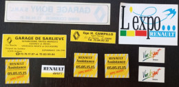 Lot 11 Autocollants Renault N°17 - Stickers