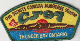 9th SCOUTS CANADA  JAMBOREE  -  THUNDER BAY ONTARIO   --  SCOUT, SCOUTISME, JAMBOREE  -- OLD PATCH  -- - Scoutisme