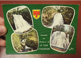 CPA 63 @ LA TOUR D'AUVERGNE - Les Cascades Du Pont De Pierre En 1973 Gour Des Chevaux, Ste Elisabeth, Du Moulin - Other & Unclassified