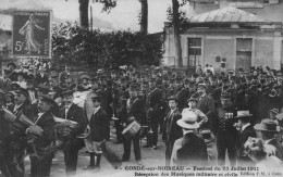 CONDE-sur-NOIREAU - Festival Du 23 Juillet 1911 - Réception Des Musiques Militaire Et Civile - Rare - Autres & Non Classés