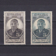 FRENCH OCEANIA 1945, Sc #150-151, Felix Eboue, MH - Neufs