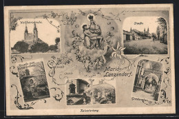 AK Maria-Lanzendorf, Kalvarienberg, Kirche, Strassenpartie, Pieta Mit Engeln  - Other & Unclassified