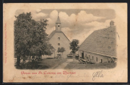 AK St. Corona Am Wechsel, Ortspartie Mit Kirche  - Sonstige & Ohne Zuordnung