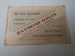 Restaurant Raymond Oheix Cherbourg - Visitenkarten