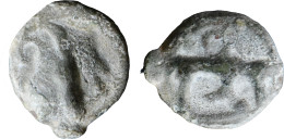 GAULE - BITURIGES CUBES - Potin Au Taureau Chargeant - 1er Siècle BC - DT.3209 - TRES RARE - 20-126 - Celtic