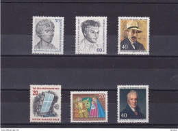 BERLIN  1972 Yvert 387 + 393 + 399 + 404-406 NEUF** MNH Cote : 5,70 Euros - Unused Stamps