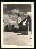 AK Ruhmannsfelden /Bayr. Wald, Strassenpartie Mit Brunnen Und Blick Zur Kirche  - Other & Unclassified