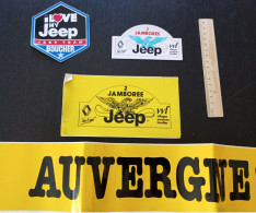 Lot 4 Autocollants  Et Pare Soleil Jeep Auvergne N°18 - Adesivi