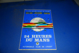 AUTOCOLLANT  PUB  24 HEURES DU MANS 1974 - Autocollants