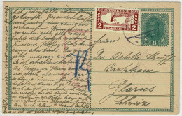 Oesterreich / Austria 1918, Ganzsachen-Karte Feldkirch - Glarus (Schweiz), Zensur / Censor - Postcards