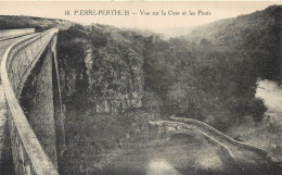 Superbe Lot 3 Cpa 89 PIERRE-PERTHUIS. Cure Et Ponts, Moulin De Gingon Et Roche Percée - Andere & Zonder Classificatie