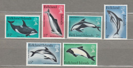 FALKLAND ISLANDS 1980 Marine Life Dolphins MNH(**) Mi 272-274  #Fauna678 - Mundo Aquatico