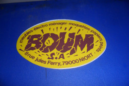 AUTOCOLLANT  PUB  BOUM S A  NIORT - Stickers